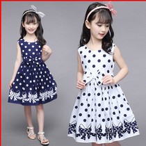 Childrens clothing summer clothes girls cotton dress princess dress summer 2021 new childrens dress girls polka dot dress can be