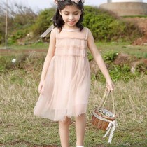 Girls Dresses Summer Baby Princess Dresses Female Princess Children Summer Foreign style Puffy yarn little girl clothes cute