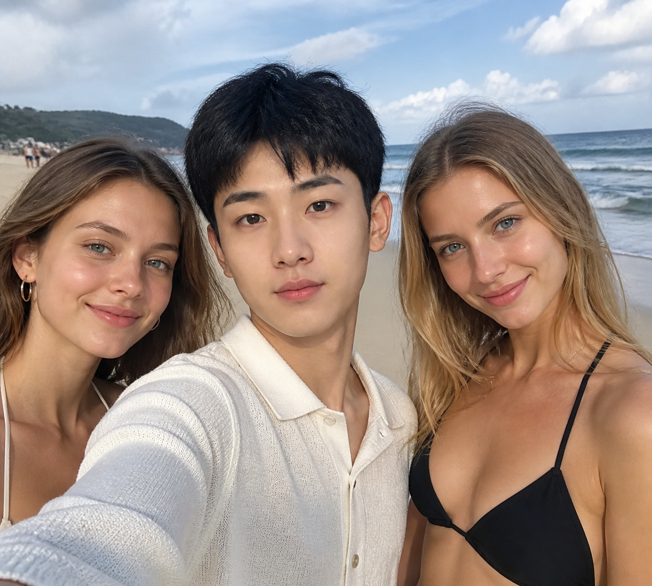 美女自拍合照