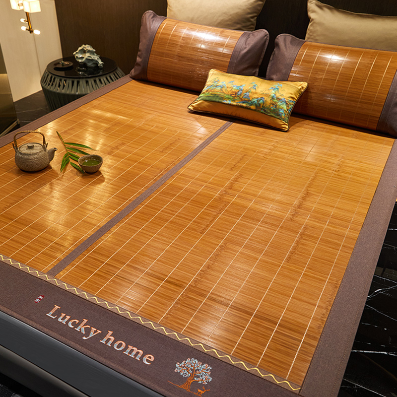 Bamboo Mat Mat Cool Mat Summer Bifacial Folds Fold Home Ice Silk Mat Student Dorm Room Single Winter Summer Flip-flops Mat