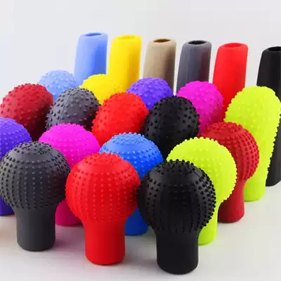 Car shift gear gloves silicone gear shift sleeve gear cover automatic gear shift lever hand brake cover universal shift handle anti-slip cover