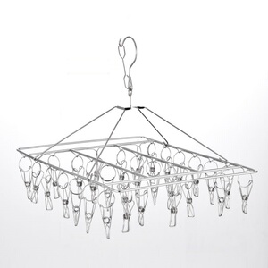 加粗不锈钢夹子袜架防风晾衣架晒袜子内衣挂