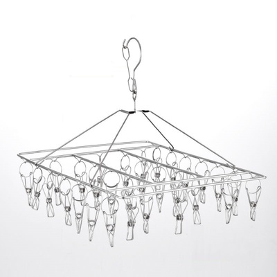 加粗不锈钢夹子袜架防风晾衣架晒袜子内衣挂