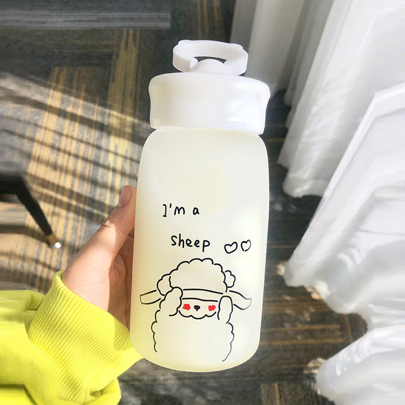 Net red frosted glass water cup simple fresh Mori male Cup portable female student ins Wind Korea cute