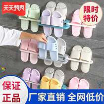 Toilet trailer rack wall type drain shoes suction wall type bedroom hanging wall shoe rack stick type space saving