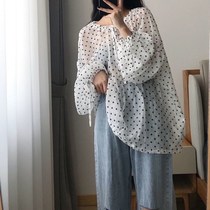 Suit Fall New Student Pieces Fashion Loose 100 Hitch Shirt Woman slim U braces Long dress Two Koreas 