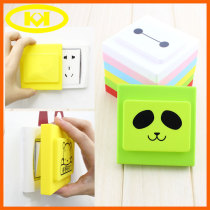 Creative cartoon dustproof and anti-shock silicone switch cover socket protective cover switch cover switch sticker wall sticker
