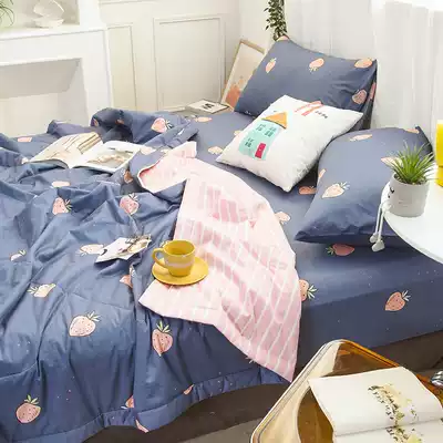 Pure cotton cold quilt cotton washable 100 summer cool air conditioning quilt new revelation super soft summer quilt kindergarten three sets