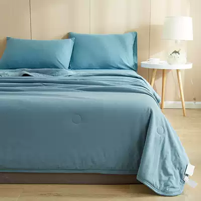 Baby available Class a knitted cotton summer quilt single cotton washable thin quilt summer quilt four-piece set 2021 New