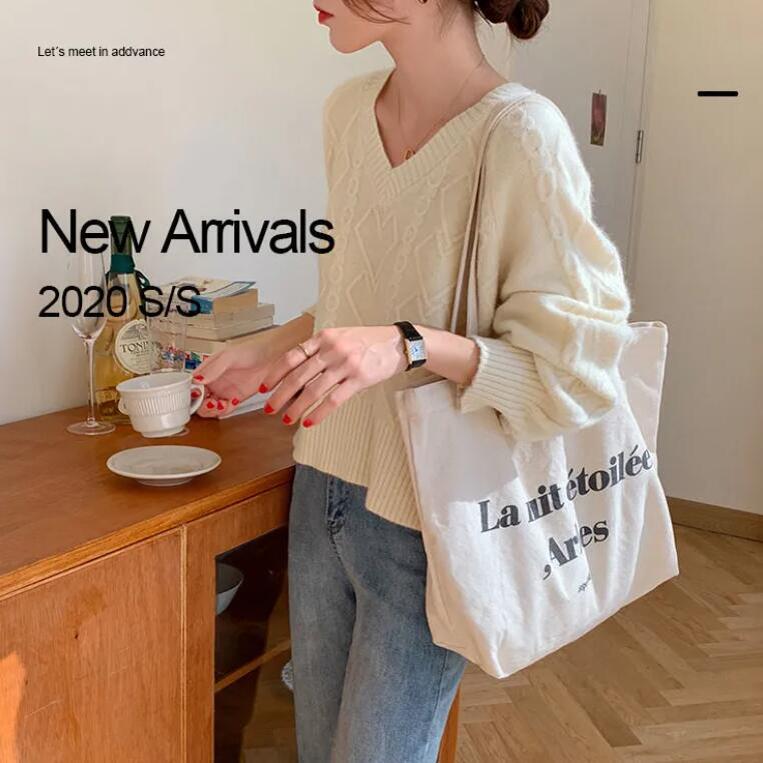 Sweater for Women, Loose Fit, Student Style, Early Autumn V-Neck, ins Top, Short Jacket, Knitted Pullover for Women, 2025 Autumn and Winter Jacket