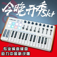 Портативная клавиатура, электронный музыкальный контроллер для начинающих, 25 клавиш