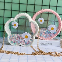 Розово-фиолетовый набор материалов для принцессы, в цветочек