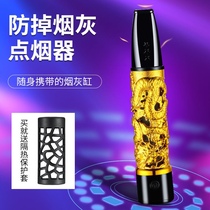 Release dragon does not drop smoke sleeve charging wind lighter smoke filter high-tech lazy health