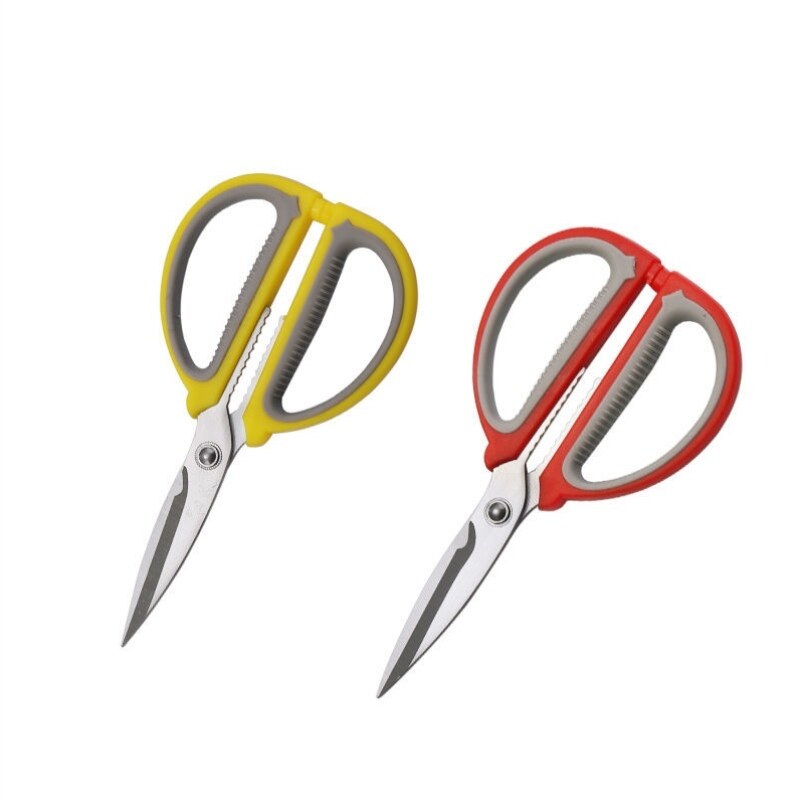 () Stainless steel household scissors strong kitchen multifunctional sewing scissors student handmade art scissors