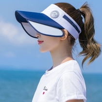 Summer sun visor sunscreen womens face sun hat children Korean version students sunscreen male air top hat anti-UV rays