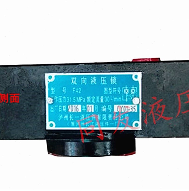 Two-way hydraulic lock F42 direct sales pressure-holding valve oil cylinder accessories crane engineering car plate balance valve