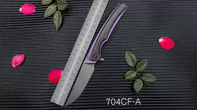 WE KNIFE Outdoor camping Portable multi-purpose EDC High hardness pocket folding KNIFE Carbon FIBER 704
