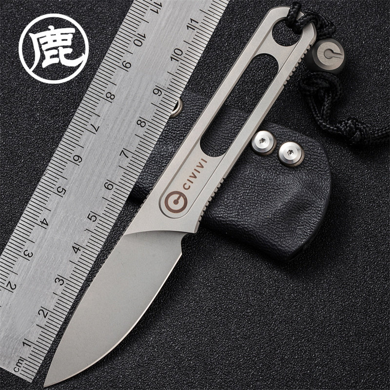 CIVIVI Minimis outdoor portable camping equipped with high hardness EDC to play with small straight knife C20026