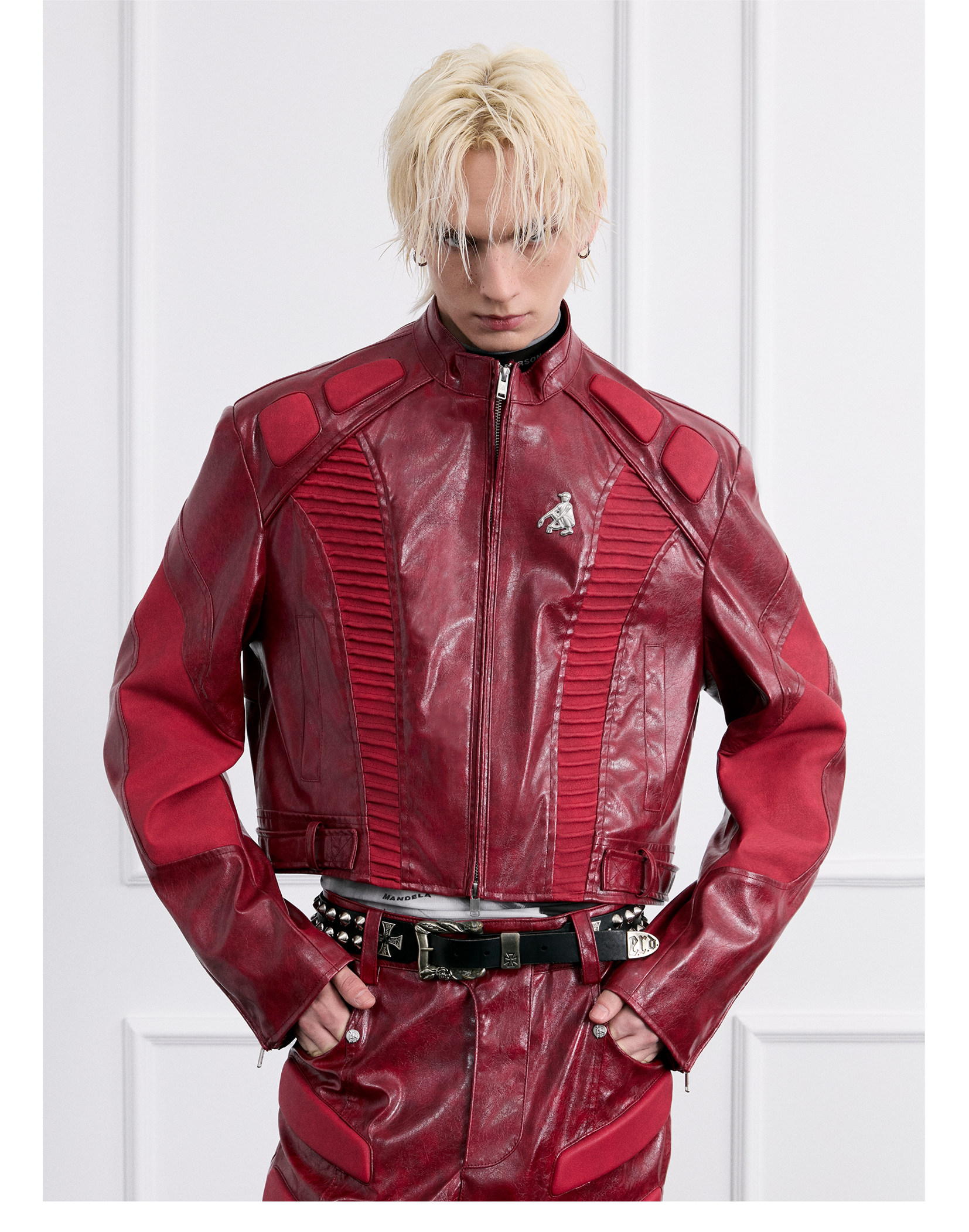 FACEON LAB Akira Cropped Biker Jacket