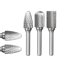 Rotary file Tungsten steel milling cutter Metal electric grinding head Cemented carbide rotary dampening knife Aluminum round electric file head