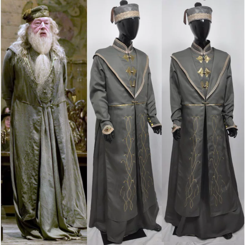 Костюм cosplay Дамблдор из Гарри Поттера, образ Дамблдора, главный волшебник