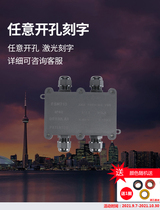 Outdoor IP68 waterproof junction box cable wire wiring box supporting open pore and upper cover text case