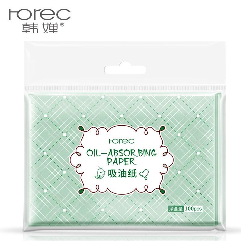 Hanchan green tea oil-absorbing paper facial oil-controlling refreshing carry-on oil-controlling facial oil-absorbing make-up for men and women