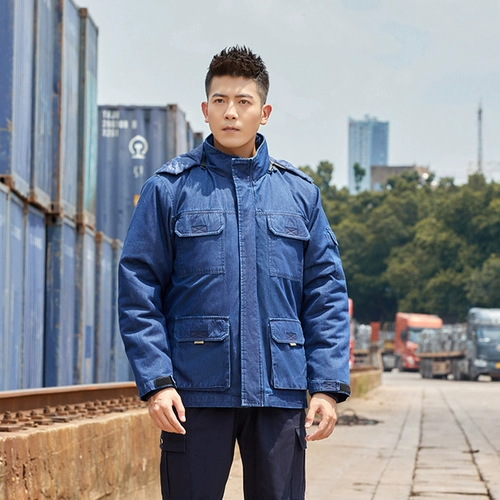 Зимняя куртка для работы, съемный пуховик, увеличенная толщина, делается под заказ