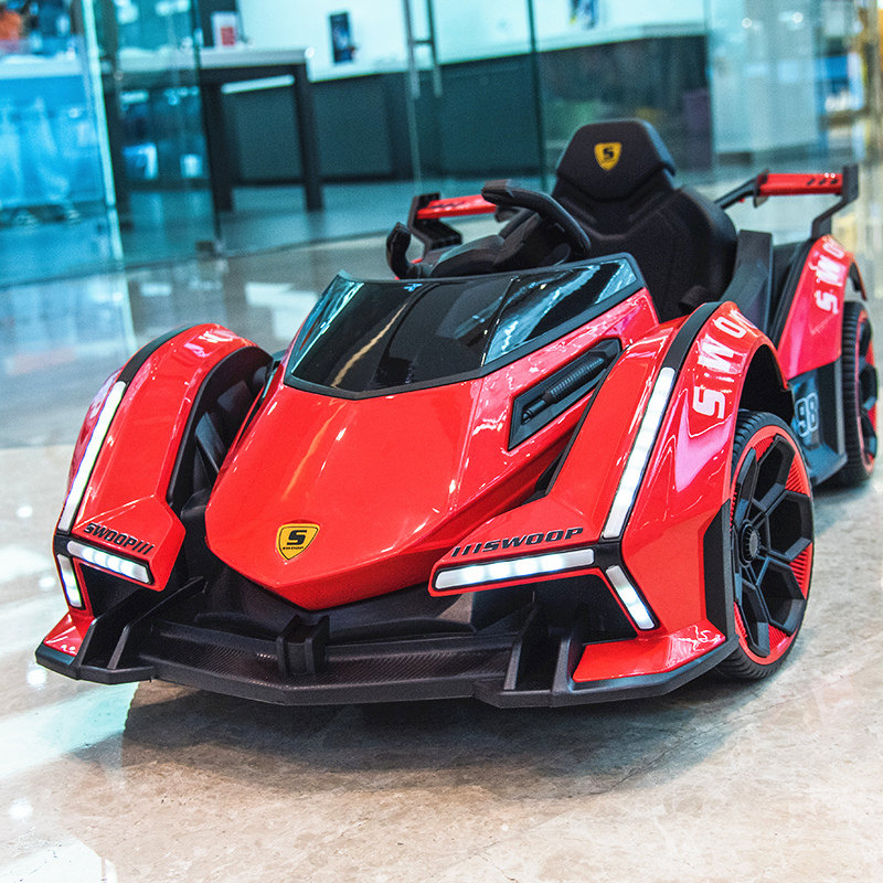 Children's Electric Car Can Seat People, with Remote Control, Four-Wheeled Car, Toy Car for Boys and Girls, Baby Gift, Rechargeable Battery, Stroller