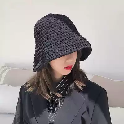 Knitted hat diy material bag handmade wool woven thick thread small wild horse fisherman hat homemade eaves star