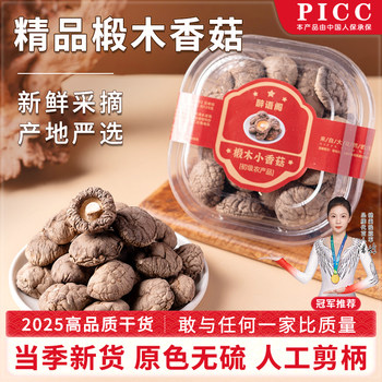 Northeast Linden Wood Dried Shiitake Mushrooms 120g Fresh Changbai Mountain Northeast Specialty Premium Goods Small Shiitake Mushrooms Premium Mushrooms