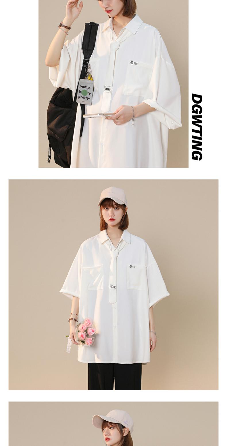 black Ice silk Short sleeve shirt female 2025 The new summer Thin money shirt loose coat easy Big size Women's wear Put on your clothes
