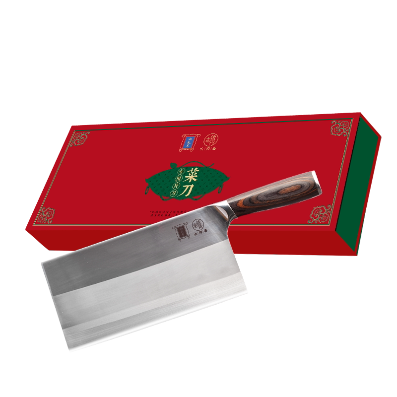 老饭骨中式菜刀家用厨师专用切片刀21.5cm不锈钢切肉刀推荐-Taobao-Tmall