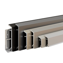 Thickened double-layer aluminum alloy buckle baseboard bevel 3cm base line 5 7cm metal stainless steel base line