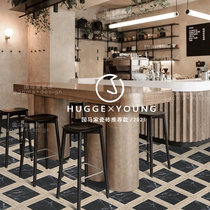 Guoma tiles lattice wood grain marble kitchen and bathroom chain restaurant hotel coffee bakery shop wall and floor tiles anti-slip