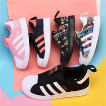 2021 new children shoes winter gush with a foot pedal shell head male child girl child baby soft bottom sneakers