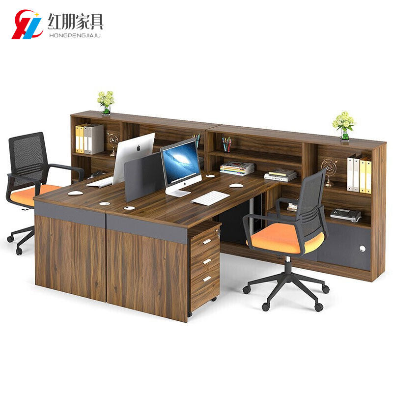 Type L Staff Desk Staff Desk Staff Booth Brief Hyundai 2 4 6 People Position Screen Finance Desk Chair Combination