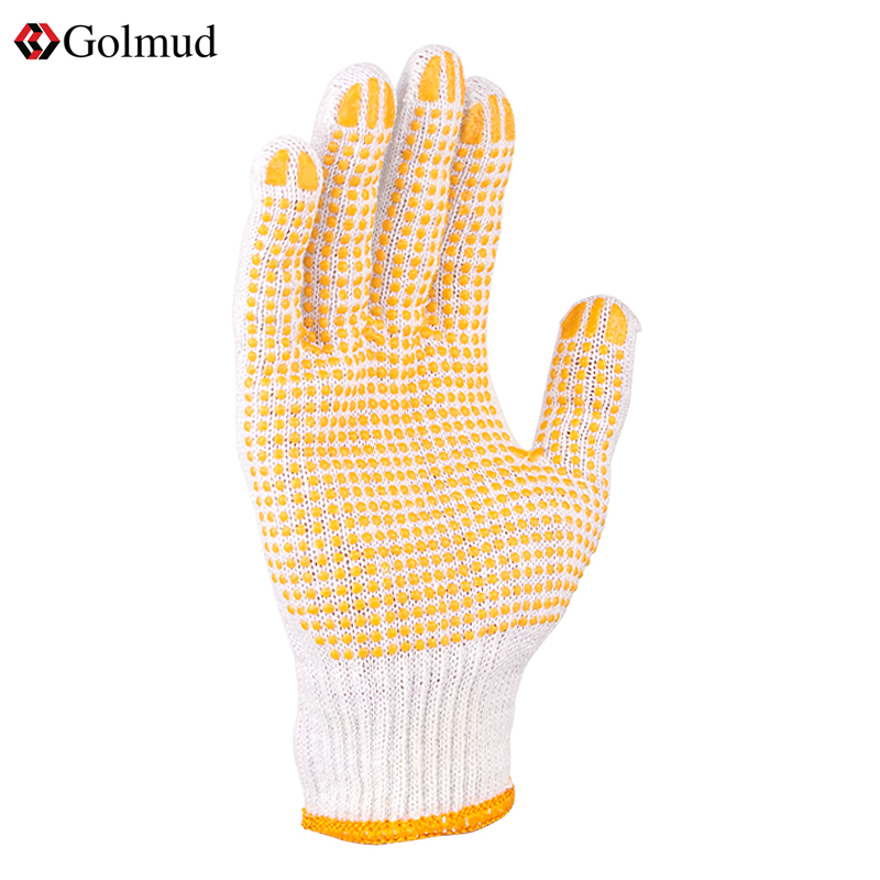 Görm site workers cotton yarn gloves construction work protective anti-slip thickened protective breathable gloves GM520