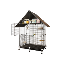 Parrot Cage Luxury Villa home cuir Tige Phénix Brow reproducteurs Cage Crosswire Pearl Octogone Special Bird Cage