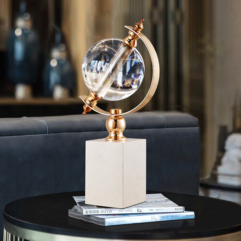 Crystal Globe Fittings Transparent Glass Lawyers Office for the Decoration of Leading High-end Boss Table