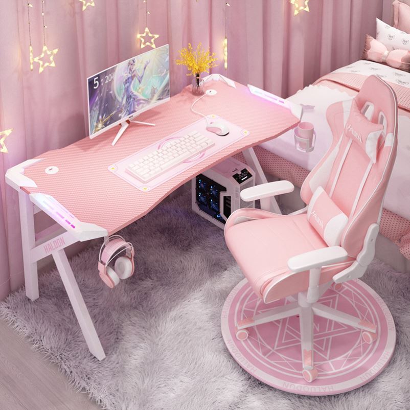 Live table anchor with special table and chairs suit computer desktop table games electric race combined pink bedroom