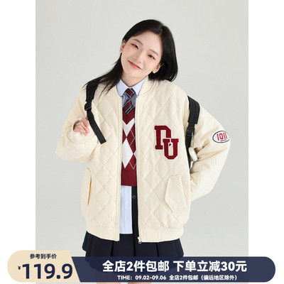 taobao agent DESSUU Baseball autumn down jacket, with embroidery