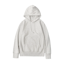 460g heavy generation gray hooded sweatshirt for women off-white loose pure cotton plus velvet thick pullover top for men autumn and winter