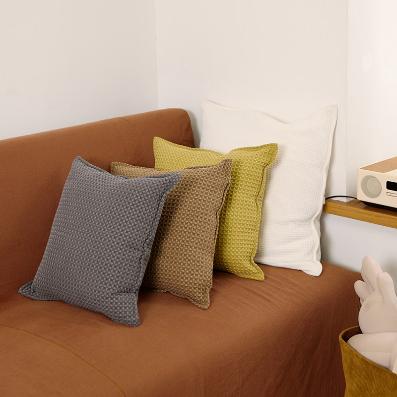 Nordic pure cotton sofa square large pillow can be disassembled and washed living room bedroom creative cushion modern minimalist net red pillow