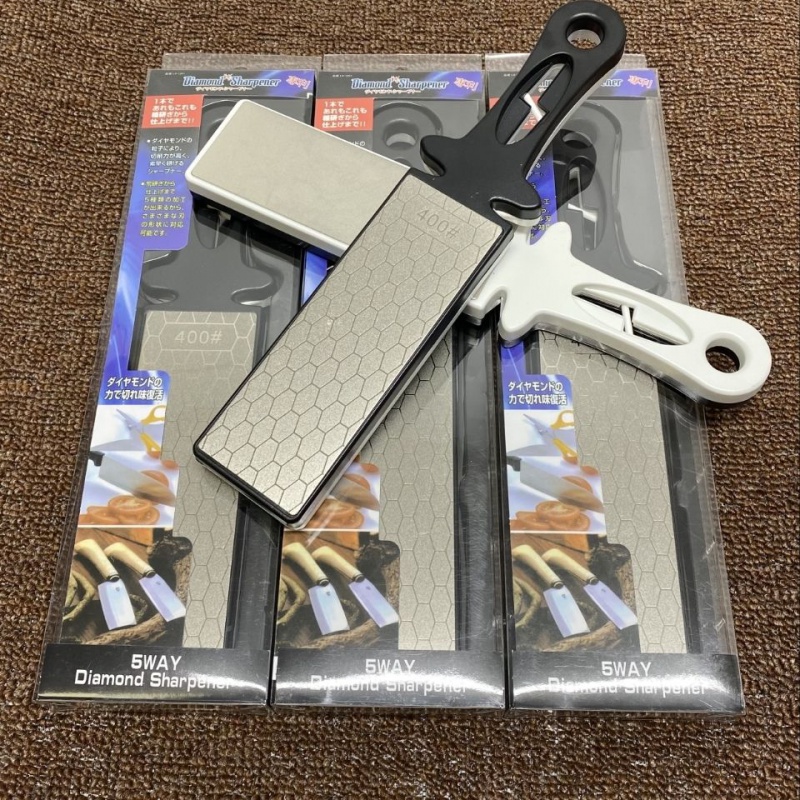 Great Shuai Team Double Face Five Multi-functional Kong Emery Grinding Knife Stone Chopped Bone Knife bifacial 400 mesh 000 000-mesh trembling sound