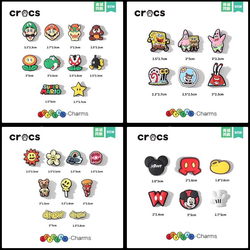 Cartoon Cute Hole-In-The-Wall Slippers Accessories Shoe Charms High-End Buckle Crocs Shoes DIY Accessories Decorative Shoe Buckles Cartoon Cute Hole-In-The-Wall Slippers Accessories Shoe Charms High-End Buckle Crocs Shoes DIY Accessories Decorative Shoe Buckles