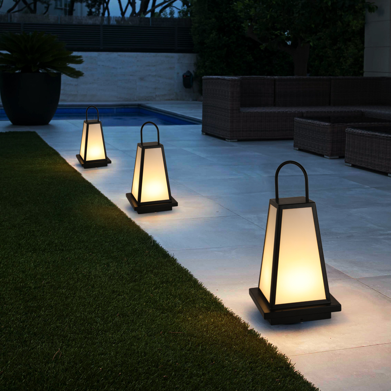 Solar lawn light garden light outdoor waterproof landscape Japanese villa garden buried light new Chinese style