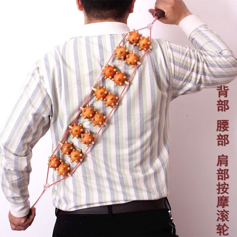 Tool for roller pulling back bar hand without asking for human back waist meridians dredging massage theorizer manual neck and neck shoulders