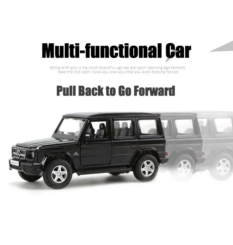 [1:36 Mercedes Benz G63 Diecast Toy Car Model Vehicle Wheels]