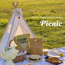 Internet celebrity small tent outdoor picnic photo props triangle tent ins style birthday decoration Indian small house